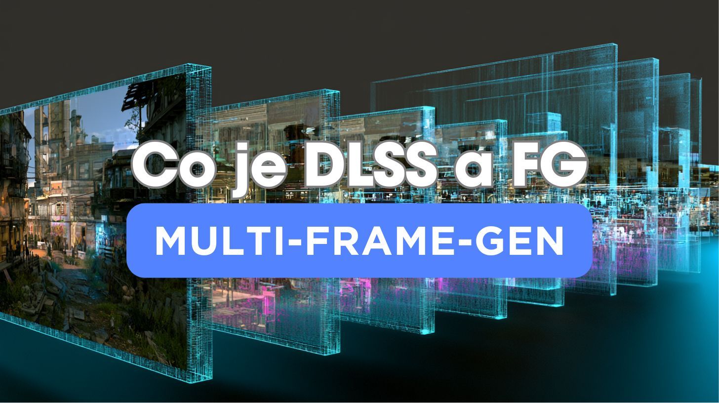 Co je DLSS a Multi Frame Gen - vizualizace generování snímků
