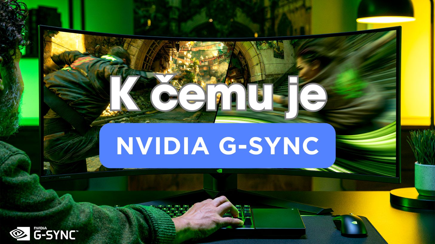 Porovnání obrazu se zapnutým a vypnutým G-Sync na herním monitoru s grafickou kartou NVIDIA - vysvětlení technologie od BestComp.cz