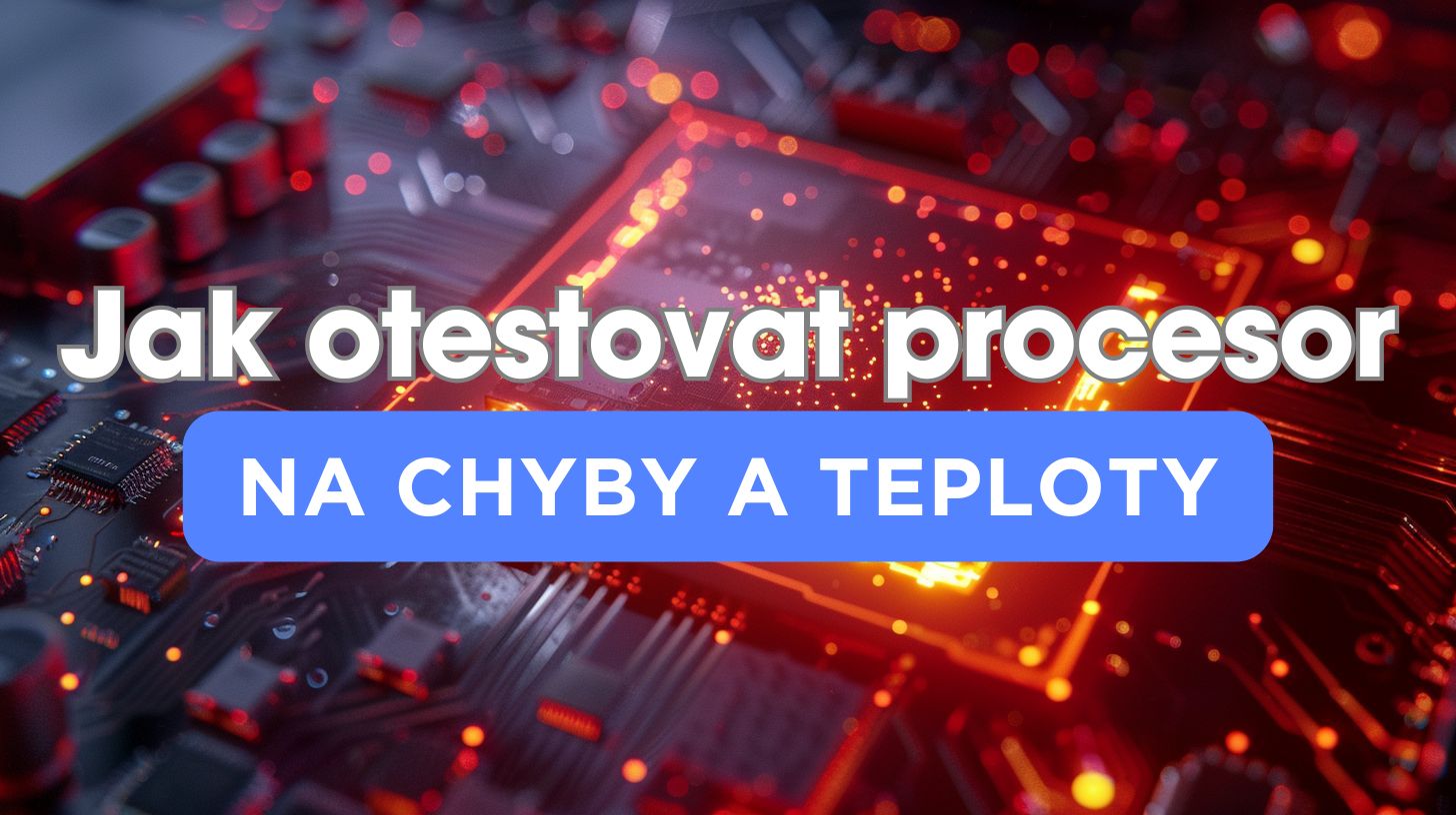 Procesor v počítači přehřátý a chybující - vizualizace zátěžového testu CPU na chyby a teploty