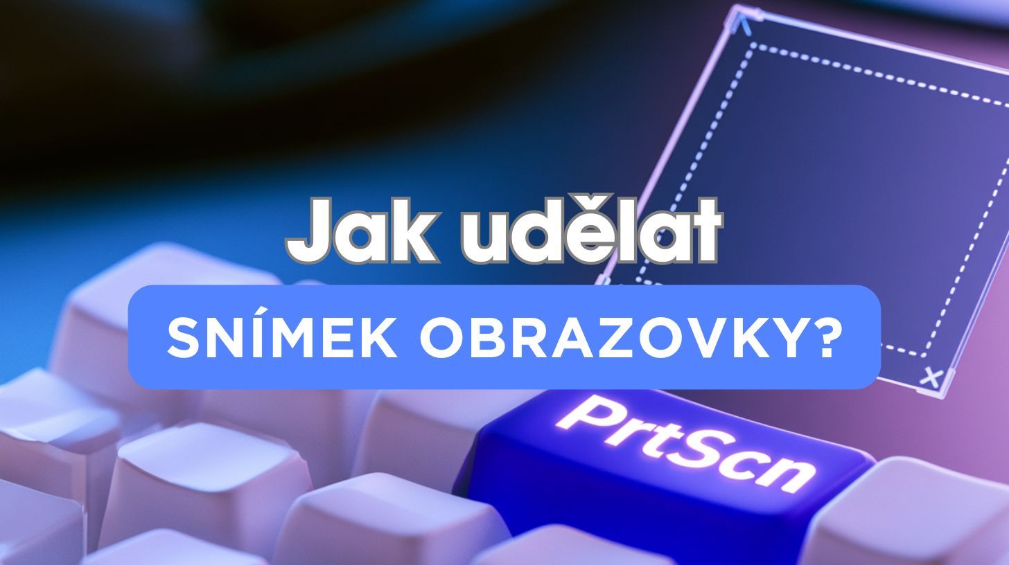 Klávesnice počítače se zvýrazněnou klávesou Print Screen, kterou se ve Windows pořizuje snímek obrazovky