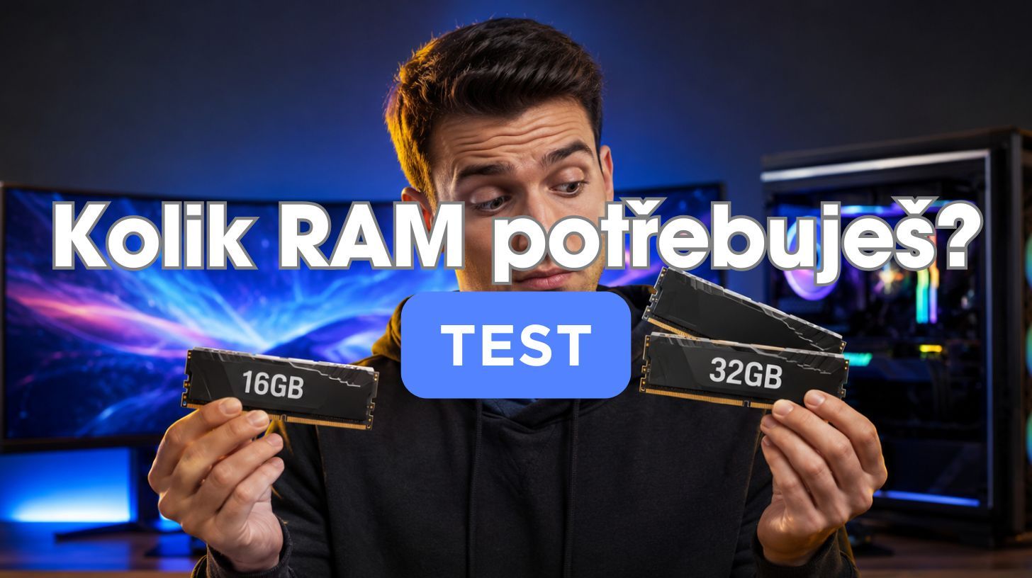Porovnání 16GB a 32GB paměti RAM pro hraní her v roce 2026